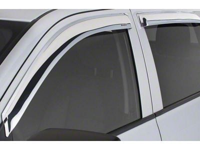 Tape-Onz Sidewind Deflectors; Front and Rear; Chrome (15-20 Tahoe)