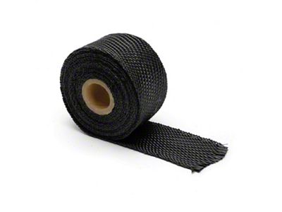 Titanium Exhaust Wrap; 2-Inch x 15-Foot; Black (Universal; Some Adaptation May Be Required)