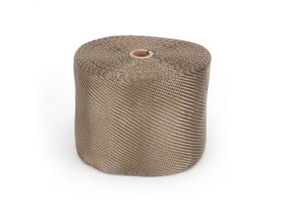 Titanium Exhaust Wrap; 6-Inch x 100-Foot (Universal; Some Adaptation May Be Required)