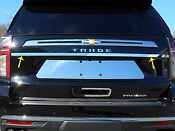 Trunk Hatch Accent Trim; Stainless Steel (21-25 Tahoe)