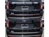 Chrome Delete Trunk Molding; Gloss Black (21-25 Tahoe)