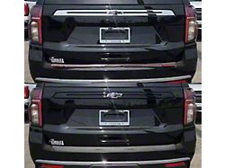 Chrome Delete Trunk Molding; Gloss Black (21-25 Tahoe)