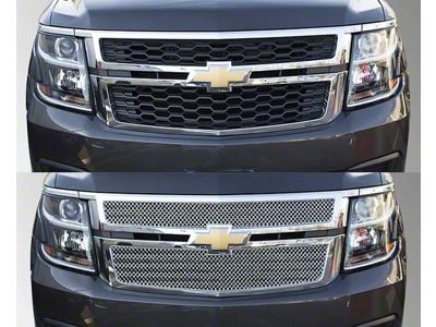 Upper Grille Cover; Chrome (15-20 Tahoe, Excluding LTZ)