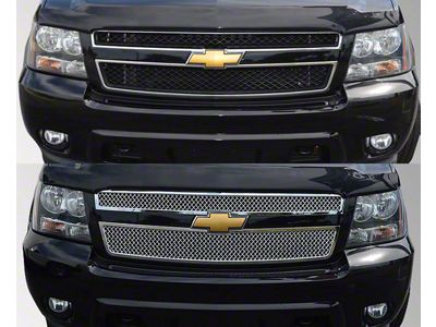 Upper Grille Cover; Chrome (07-14 Tahoe)