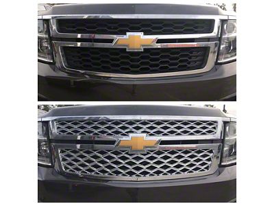 Upper Grille Cover; Chrome (15-20 Tahoe)