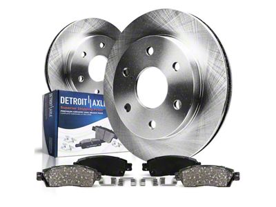 Vented 6-Lug Brake Rotor and Pad Kit; Rear (07-14 Tahoe)