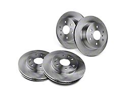 Vented 6-Lug Rotors; Front and Rear (07-20 Tahoe)
