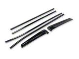Chrome Delete Window Sill Trim; Gloss Black (21-26 Tahoe)