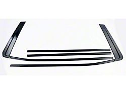 Chrome Delete Window Sill Trim; Gloss Black (21-25 Tahoe)