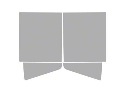 Window Tint Pre-Cut Kit; Rear Roll-Ups and Doors; 5% Dark (21-25 Tahoe)