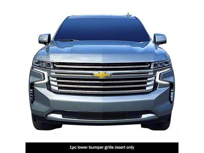 Wire Mesh Lower Grille Overlay; Black (21-24 Tahoe, Excluding Z71)