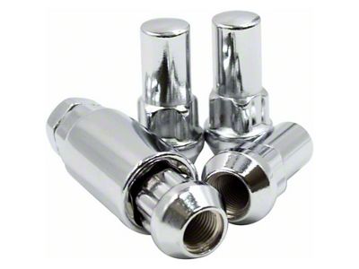 XL Locks with Key for Chrome Acorn Lug Nuts; 14mm x 1.5 (07-25 Tahoe)