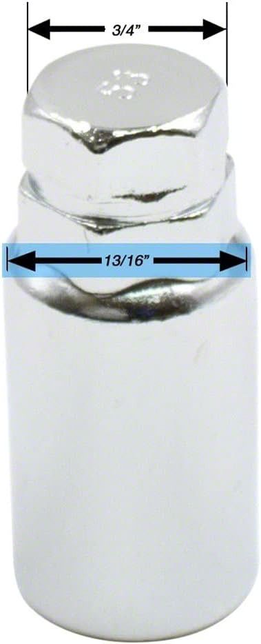 IPA Black Wheel Locks - 14mm X 1.5 Thread, Set Of 4 For Tahoe, Escalade, Silverado, Yukon, Denali