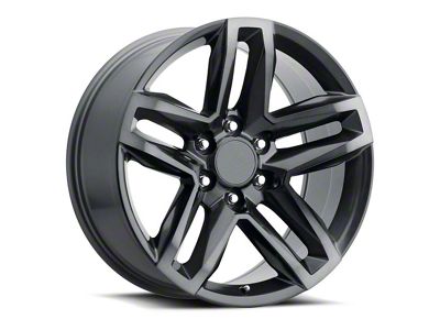Z71 Trail Boss Replica Satin Titanium Grey Machine Face 6-Lug Wheel; 22x9; 15mm Offset (21-25 Tahoe)