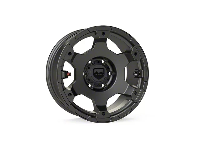 Teraflex Nomad Off-Road Base Titanium Gray 6-Lug Wheel; 17x8.5; 0mm Offset (07-13 Silverado 1500)