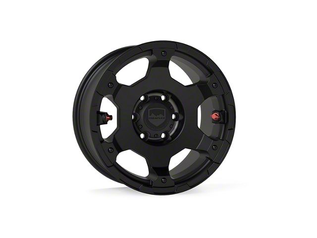 Teraflex Nomad Off-Road Deluxe Metallic Black 6-Lug Wheel; 17x8.5; 0mm Offset (14-18 Sierra 1500)