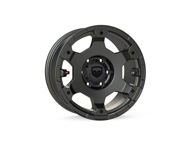 Teraflex Nomad Off-Road Base Titanium Gray 6-Lug Wheel; 17x8.5; 0mm Offset (19-24 Sierra 1500)