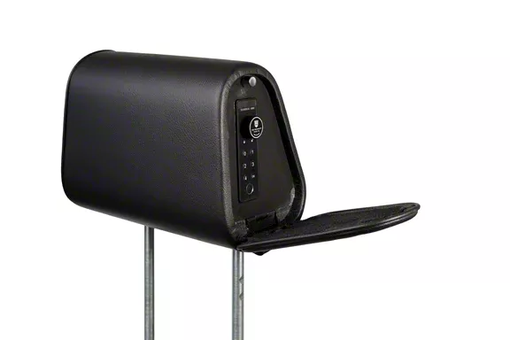 The Headrest Safe Co. F-150 Headrest Safe; Driver Side; Black; Vinyl Cover HRSBL01 (Universal; Some Adaptation May Be Required) – Free Shipping