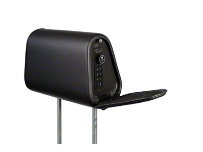 The Headrest Safe Co. Headrest Safe; Passenger Side; Black; Vinyl Cover (Universal; Some Adaptation May Be Required)