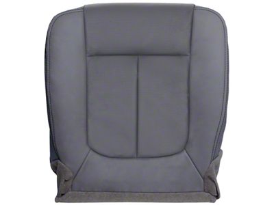 The Seat Shop Replacement Bottom Seat Cover; Driver Side; Steel Gray Vinyl (11-14 F-150 XL)