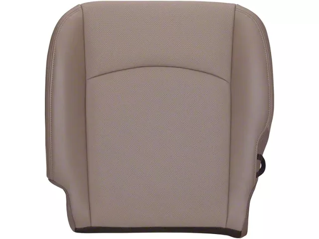 Replacement Perforated Leather Bottom Seat Cover; Driver Side; Light Pebble Beige (10-12 RAM 2500 Laramie)