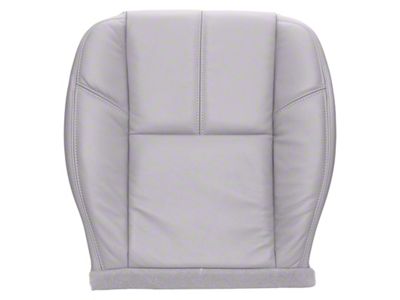 The Seat Shop Replacement Bucket Seat Bottom Cover; Driver Side; Light Titanium (07-14 Sierra 2500 HD w/ Non-Ventilated Seats)