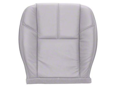 The Seat Shop Replacement Bucket Seat Bottom Cover; Driver Side; Light Titanium (07-13 Silverado 1500 w/ Non-Ventilated Seats)