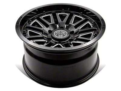 Thret Offroad Dropzone Satin Black 8-Lug Wheel; 20x10; -21mm Offset (01-06 Silverado 3500 HD SRW)