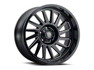 Thret Offroad Omega Gloss Black Milled 6-Lug Wheel; 22x10; -21mm Offset (15-20 F-150)