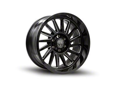 Thret Offroad Omega Gloss Black Milled 6-Lug Wheel; 20x10; -21mm Offset (21-24 F-150)