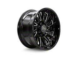 Thret Offroad Omega Gloss Black Milled 6-Lug Wheel; 22x10; -21mm Offset (24-25 Ranger)