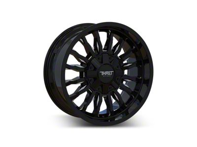 Thret Offroad Gamma Gloss Black Milled 8-Lug Wheel; 20x9; -12mm Offset (07-10 Sierra 3500 HD SRW)