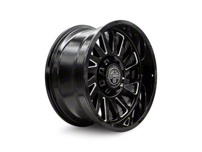 Thret Offroad Omega Gloss Black Milled 8-Lug Wheel; 20x10; -21mm Offset (07-10 Sierra 3500 HD SRW)
