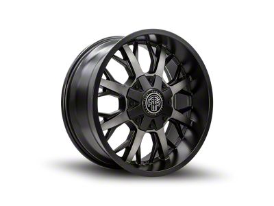 Thret Offroad Vulcan Satin Black Dark Tint 6-Lug Wheel; 20x9; 0mm Offset (14-18 Silverado 1500)