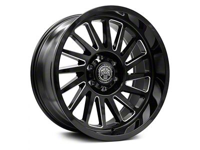 Thret Offroad Omega Gloss Black Milled 6-Lug Wheel; 20x10; -21mm Offset (21-24 Yukon)