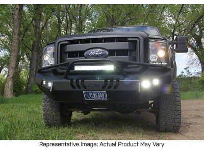 Throttle Down Kustoms Pre-Runner Front Bumper; Bare Metal (17-19 F-350 Super Duty)