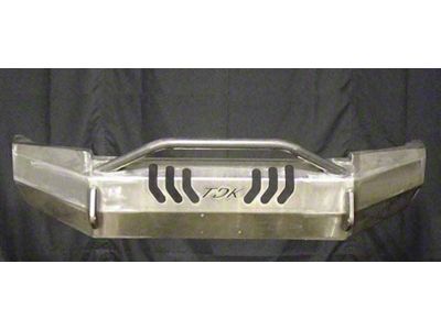 Throttle Down Kustoms Push Bar Front Bumper; Bare Metal (09-18 RAM 1500, Excluding Rebel)