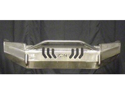 Throttle Down Kustoms Push Bar Front Bumper; Bare Metal (19-24 RAM 1500, Excluding Rebel & TRX)