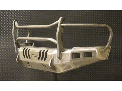 Throttle Down Kustoms Mayhem Front Bumper with Grille Guard; Bare Metal (10-18 RAM 2500)