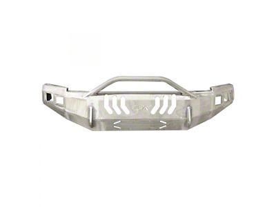 Throttle Down Kustoms Push Bar Front Bumper; Bare Metal (10-18 RAM 2500)