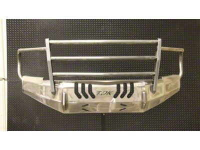 Throttle Down Kustoms Standard Front Bumper with Grille Guard; Bare Metal (19-24 RAM 2500)
