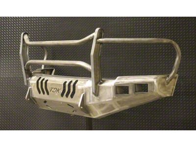 Throttle Down Kustoms Mayhem Front Bumper with Grille Guard; Bare Metal (10-18 RAM 3500)