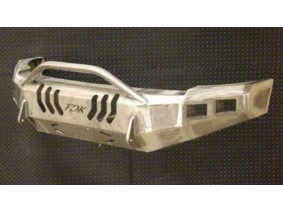 Throttle Down Kustoms Push Bar Front Bumper; Bare Metal (19-24 RAM 3500)
