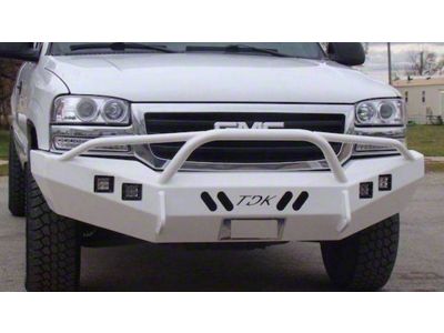 Throttle Down Kustoms Pre-Runner Front Bumper; Bare Metal (07-13 Sierra 1500)