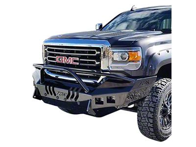 Throttle Down Kustoms Pre-Runner Front Bumper; Bare Metal (14-15 Sierra 1500)