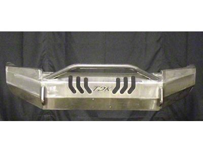 Throttle Down Kustoms Push Bar Front Bumper; Bare Metal (20-23 Sierra 2500 HD)