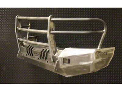 Throttle Down Kustoms Standard Front Bumper with Grille Guard; Bare Metal (20-23 Sierra 2500 HD)