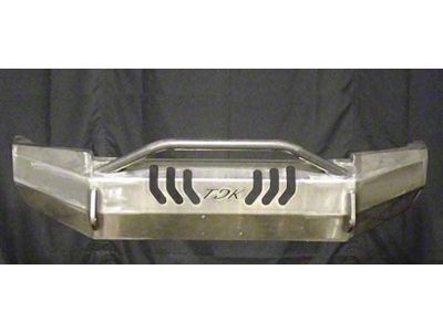 Throttle Down Kustoms Push Bar Front Bumper; Bare Metal (20-23 Sierra 3500 HD)