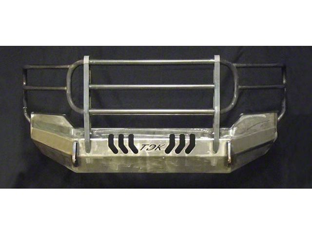 Throttle Down Kustoms Standard Front Bumper with Grille Guard; Bare Metal (11-14 Silverado 3500 HD)