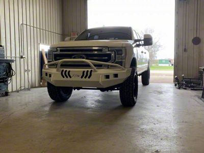 Throttle Down Kustoms Pre-Runner Front Bumper; Bare Metal (20-22 F-250 Super Duty)